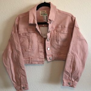 Oversized Cropped Denim Jacket